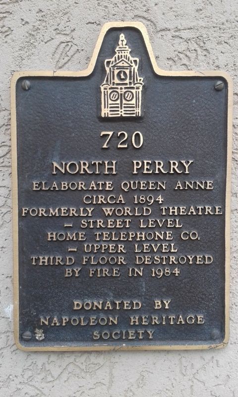 720 North Perry Marker image. Click for full size.