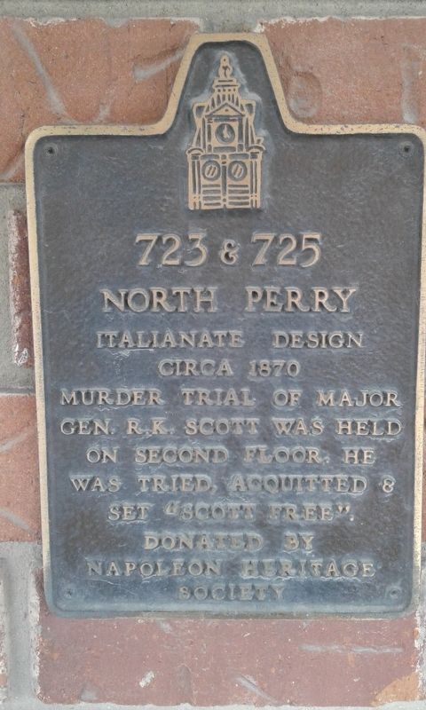 723 & 725 North Perry Marker image. Click for full size.