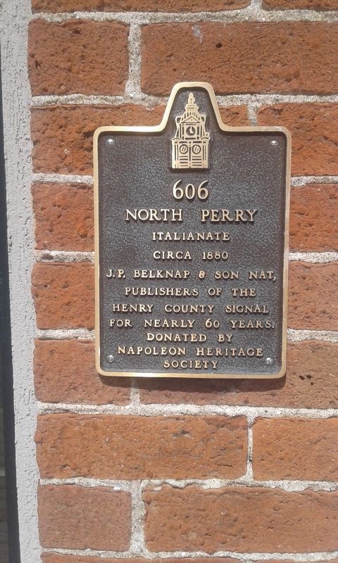 606 North Perry Marker image. Click for full size.