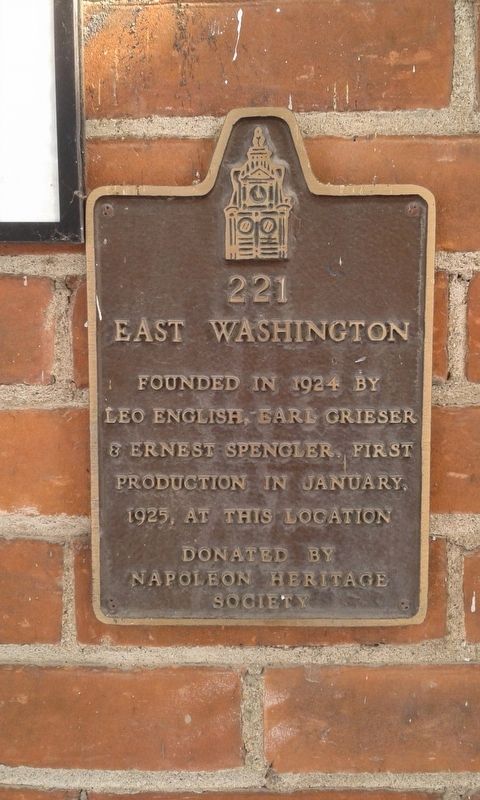221 East Washington Marker image. Click for full size.