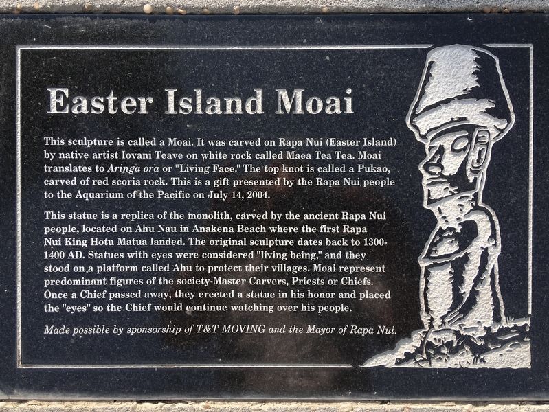 Easter Island Moai Marker image. Click for full size.