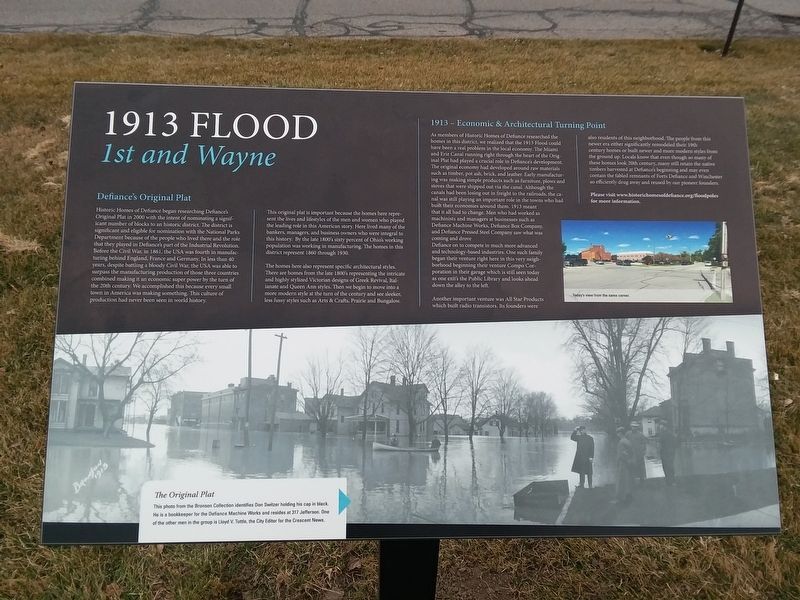 1913 Flood Marker. Click for full size. 1913 Flood Marker image. Click for full size.