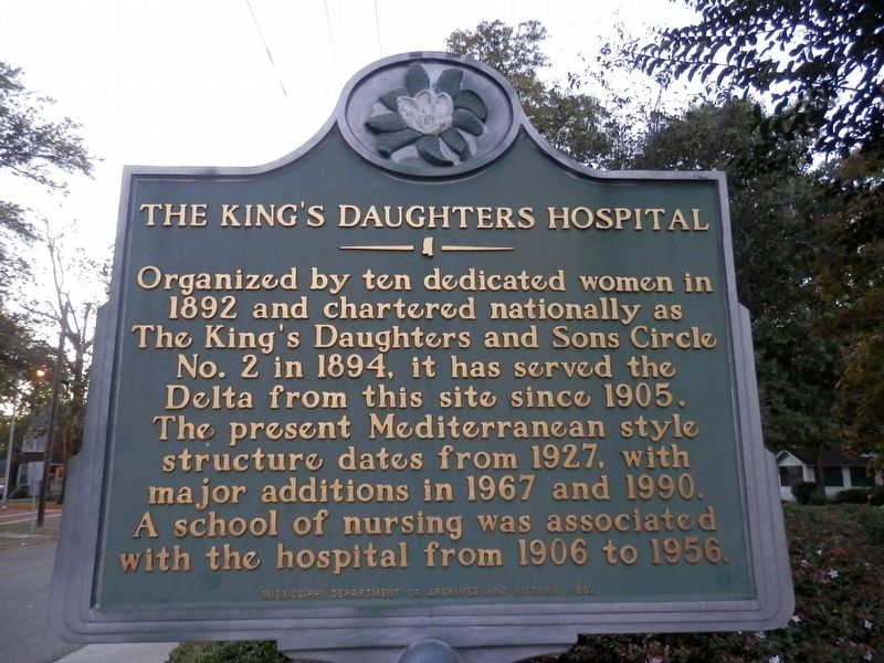 The King's Daughters Hospital Marker image. Click for full size.