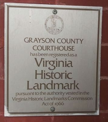 Grayson County Courthouse Marker image. Click for full size.