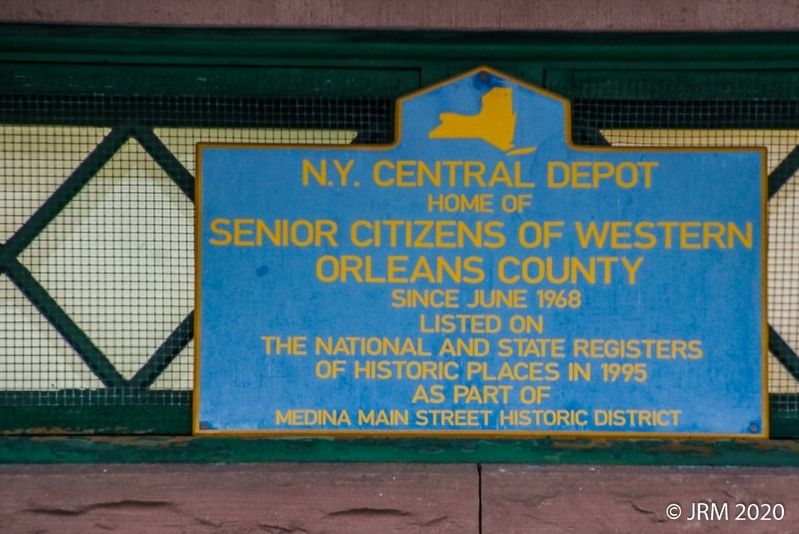 NY Central Depot Marker image. Click for full size.