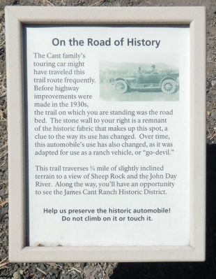 On the Road of History Marker. Click for full size. On the Road of History Marker image. Click for full size.