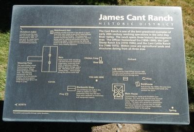 James Cant Ranch Historic District Marker. Click for full size. James Cant Ranch Historic District Marker image. Click for full size.