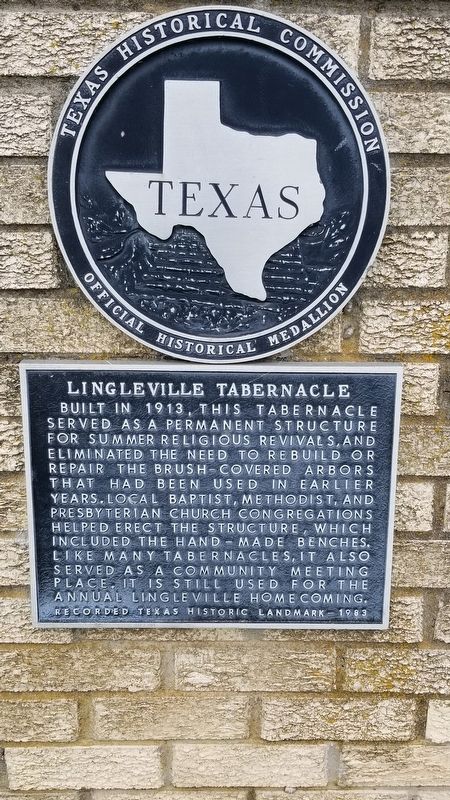 Lingleville Tabernacle Marker image. Click for full size.