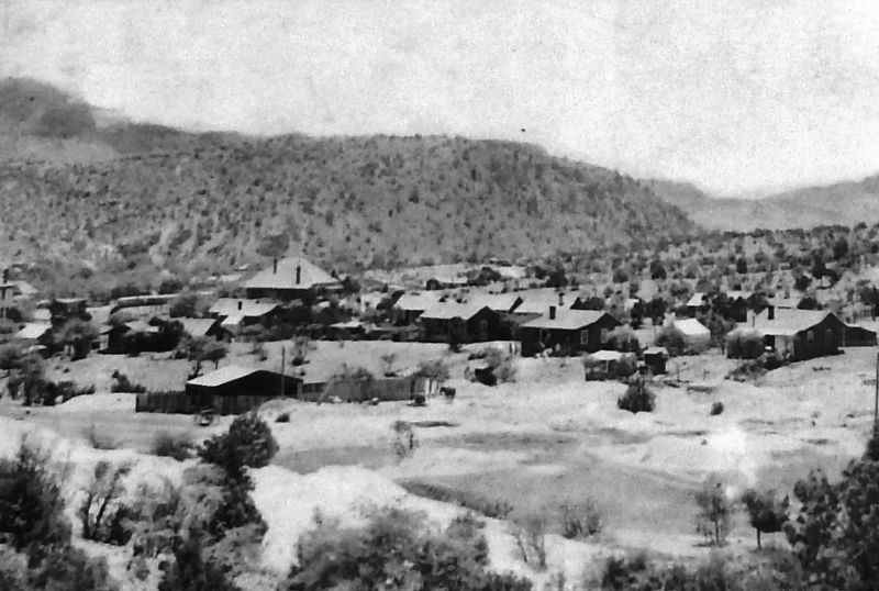 Marker detail: Santa Rita, circa 1910 image. Click for full size.