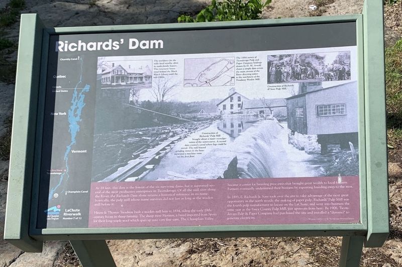 Richards' Dam Marker image. Click for full size.