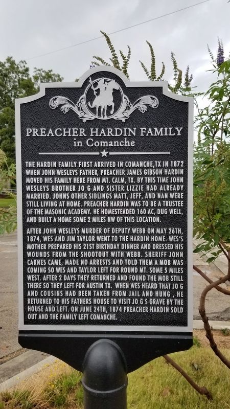 Preacher Hardin Family Marker image. Click for full size.