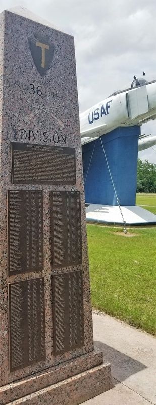 Thirty Sixth Infantry Division Marker image. Click for full size.