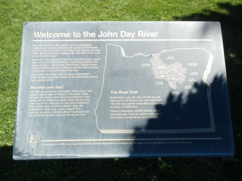 Welcome to the John Day River Marker image. Click for full size.