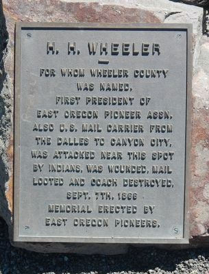 H.H. Wheeler Marker image. Click for full size.