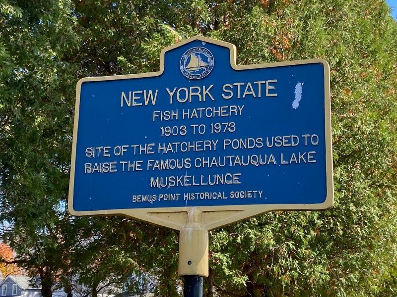 New York State Fish Hatchery Marker image. Click for full size.