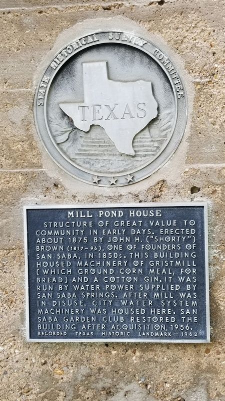 Mill Pond House Marker image. Click for full size.