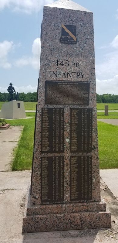 143rd Infantry Regiment Marker image. Click for full size.