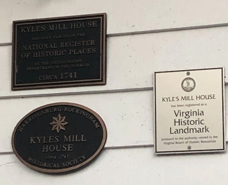 Kyles Mill House Marker image. Click for full size.