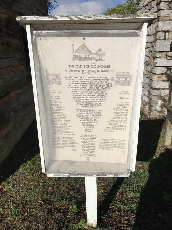 The Old Schoolhouse Marker image. Click for full size.