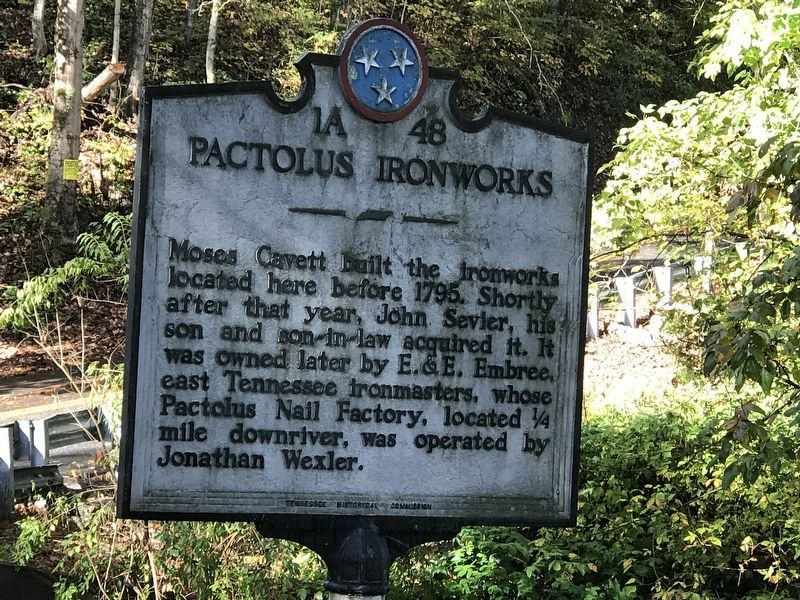 Pactolus Ironworks Marker image. Click for full size.