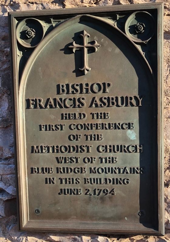 Bishop Francis Asbury Marker. Click for full size. Bishop Francis Asbury Marker image. Click for full size.