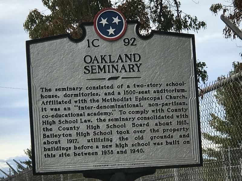 Oakland Seminary Marker image. Click for full size.