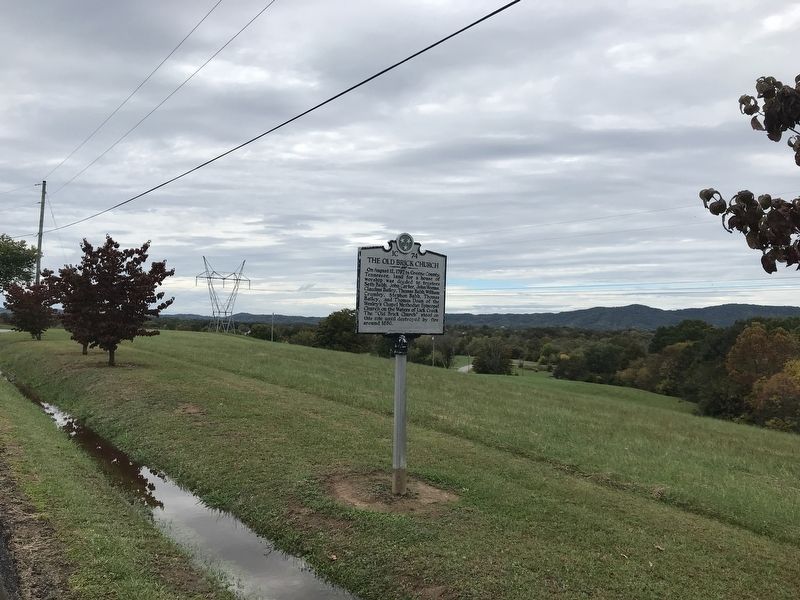 The Old Brick Church Marker image. Click for full size.