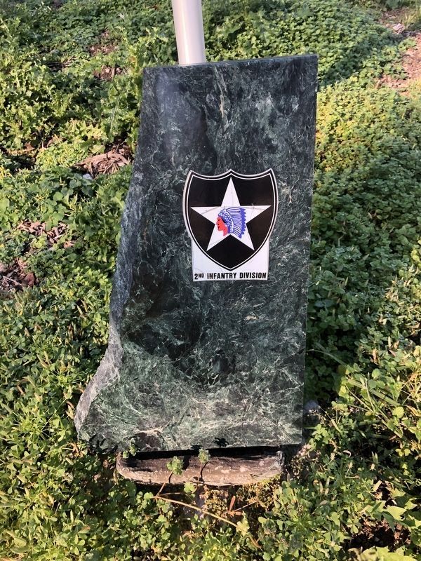 2nd Infantry Division plaque at the memorial image. Click for full size.