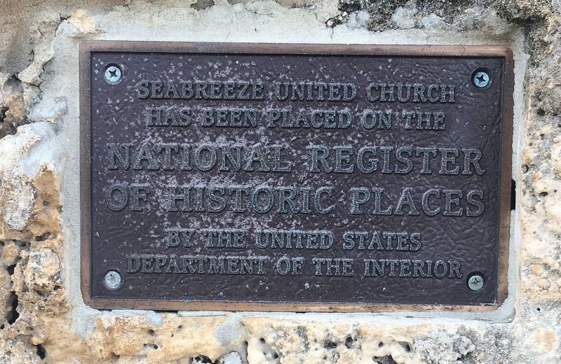 Seabreeze United Church Marker image. Click for full size.