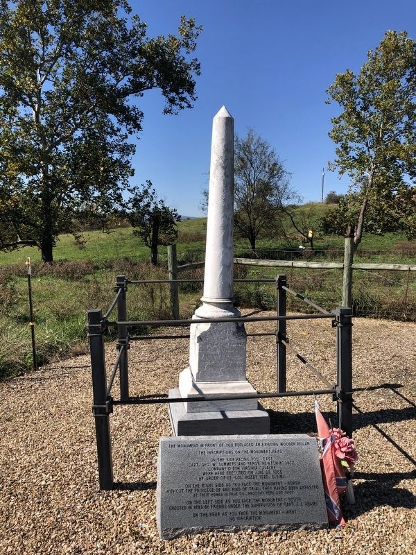 The Post-Appomattox Tragedy Monument image. Click for full size.