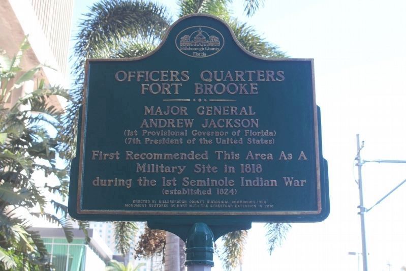 Officers Quarters Fort Brooke Marker Side 2 image. Click for full size.