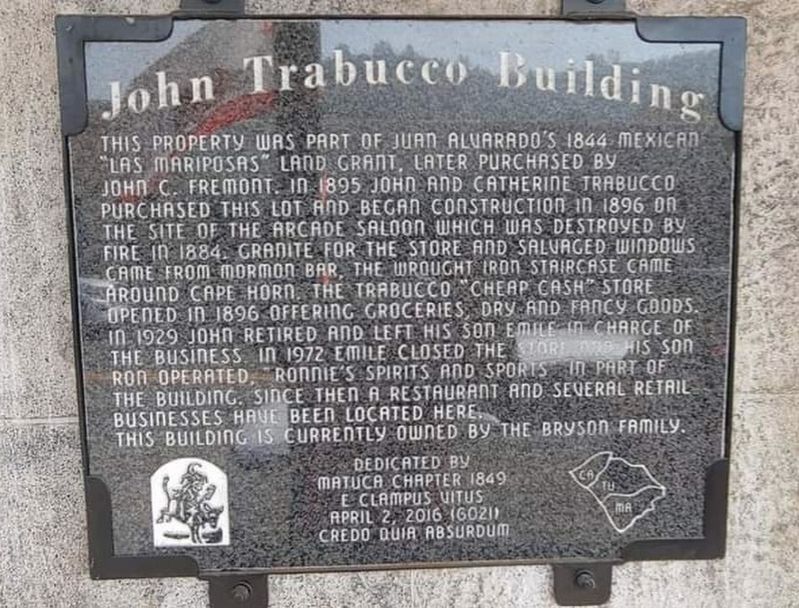 John Trabucco Building Marker image. Click for full size.