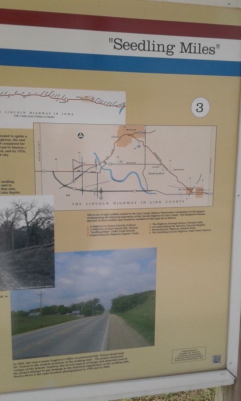 The Lincoln Highway 'Seedling Mile' Marker image. Click for full size.