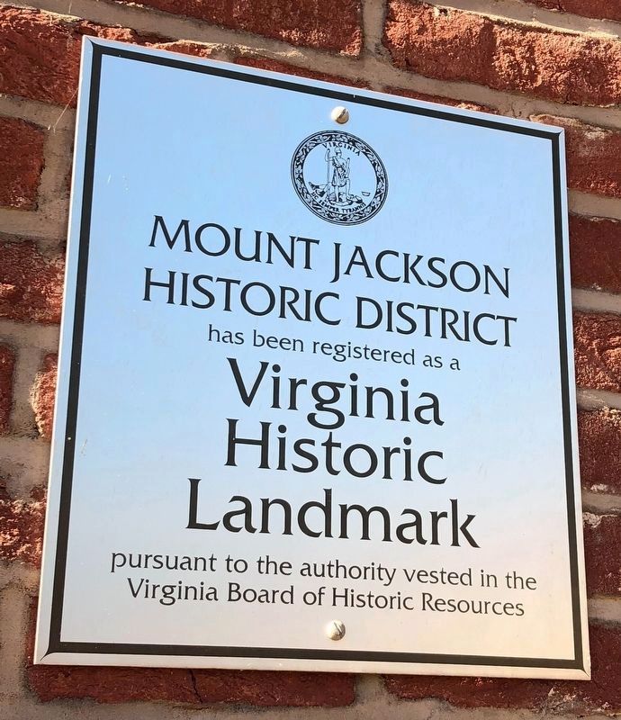 Virginia Historic Landmark plaque on the church building image. Click for full size.