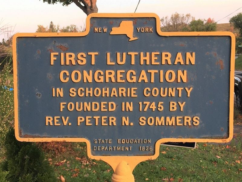 First Lutheran Congregation Marker image. Click for full size.