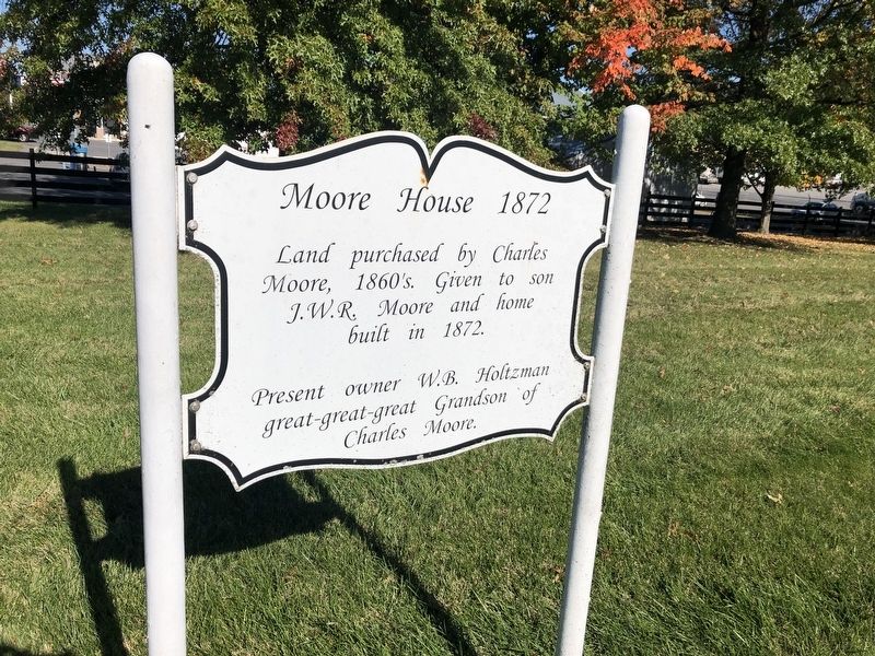 Moore House 1872 Marker image. Click for full size.