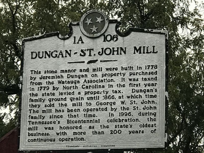 Dungan-St. John Mill Marker image. Click for full size.
