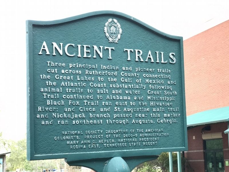 Ancient Trails Marker image. Click for full size.