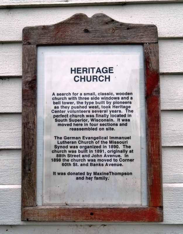 Heritage Church Marker image. Click for full size.