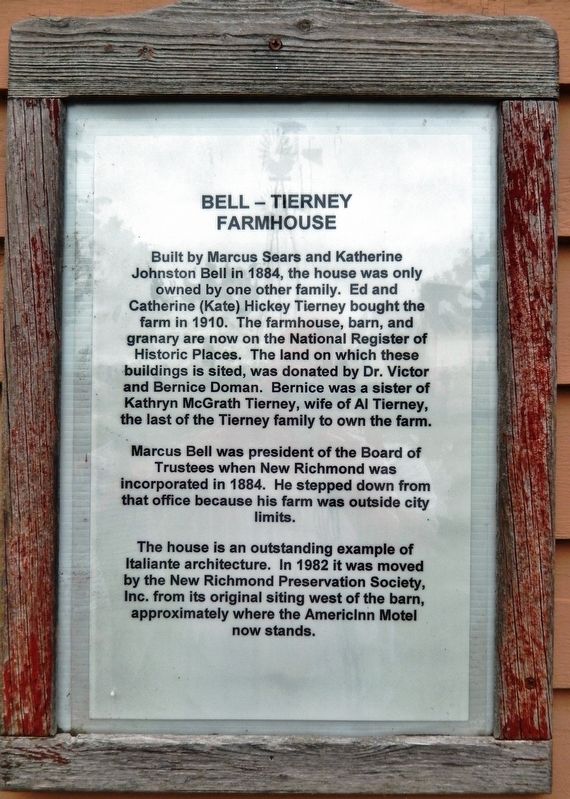 Bell-Tierney Farmhouse Marker image. Click for full size.