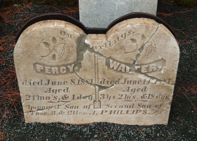 Percy and Walter Phillips Gravestone image. Click for full size.