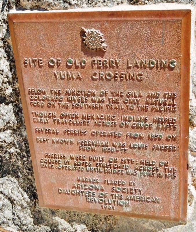 Site of Old Ferry Landing Marker image. Click for full size.