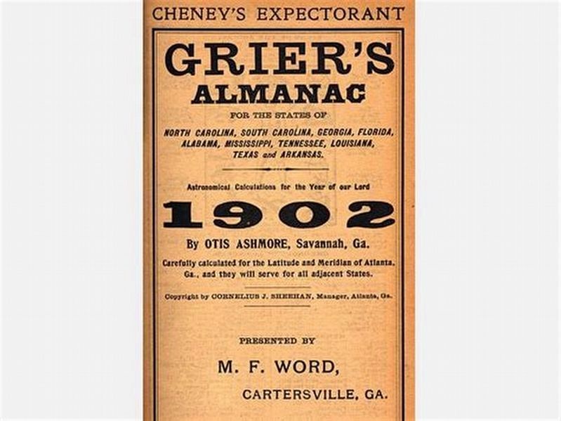 Grier's Almanac image. Click for full size.