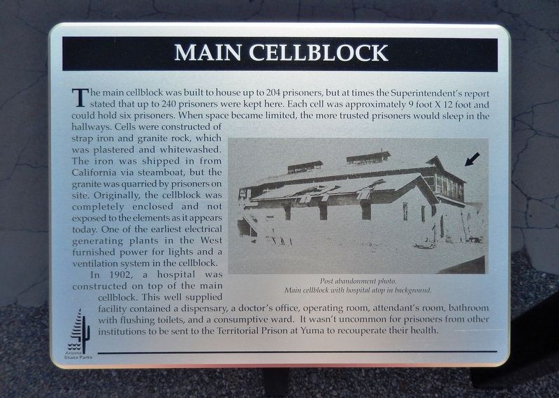 Main Cellblock Marker image. Click for full size.