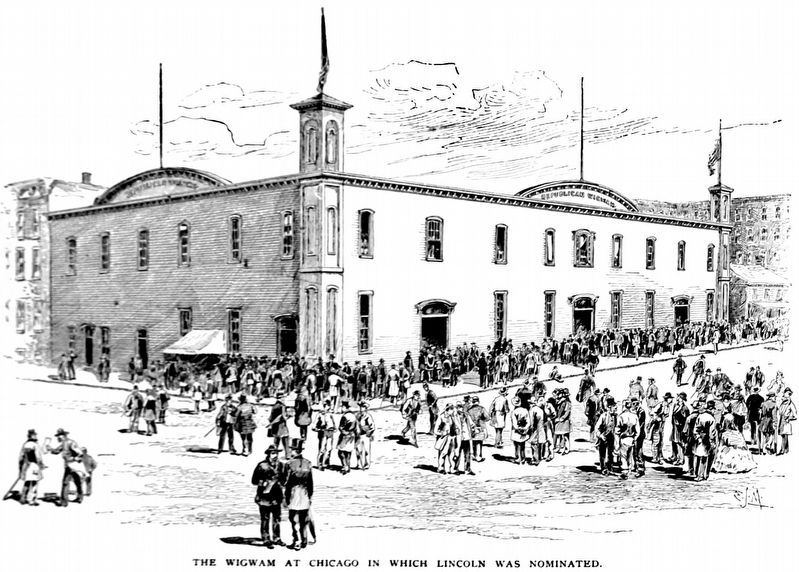 The Repulican Wigwam at Chicago<br>In which Lincoln was Nominated image. Click for full size.