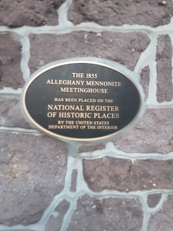 Alleghany Mennonite Meetinghouse Marker image. Click for full size.