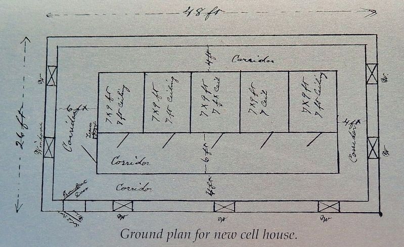 Marker detail: Ground Plan for New Cell House. Click for full size. Marker detail: Ground Plan for New Cell House image. Click for full size.