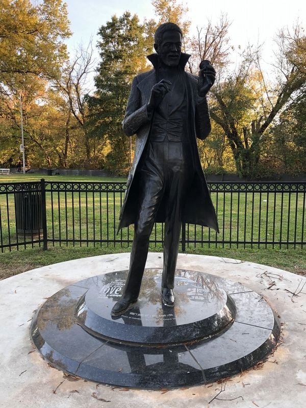 Statue of Marvin Gaye near the Marvin Gaye Community Center. Click for full size. Statue of Marvin Gaye near the Marvin Gaye Community Center image. Click for full size.
