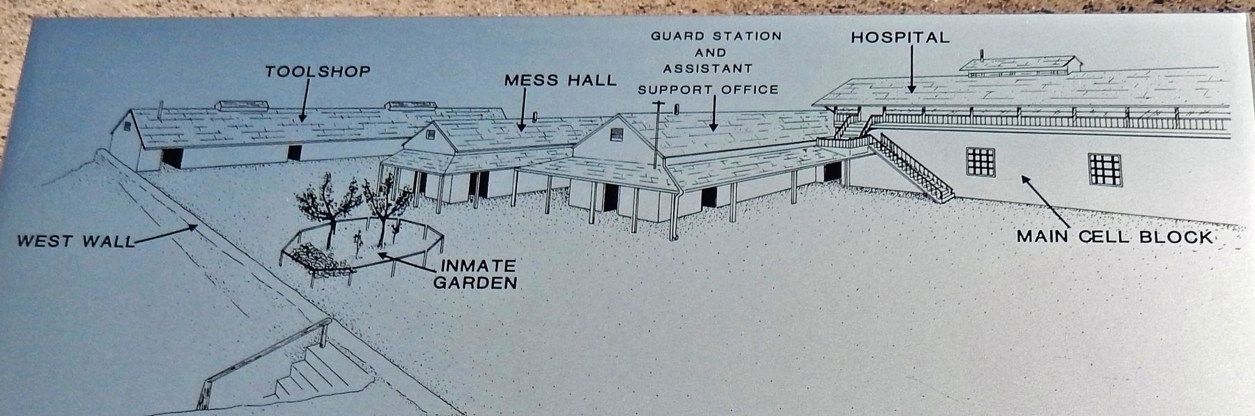 Marker detail: Prison Buildings Diagram. Click for full size. Marker detail: Prison Buildings Diagram image. Click for full size.