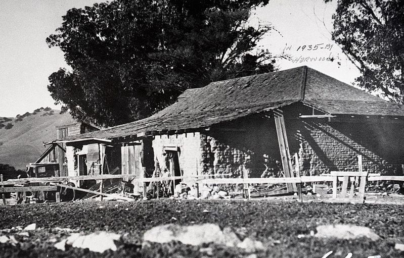 Moraga Adobe - 1935. Click for full size. Moraga Adobe - 1935 image. Click for full size.